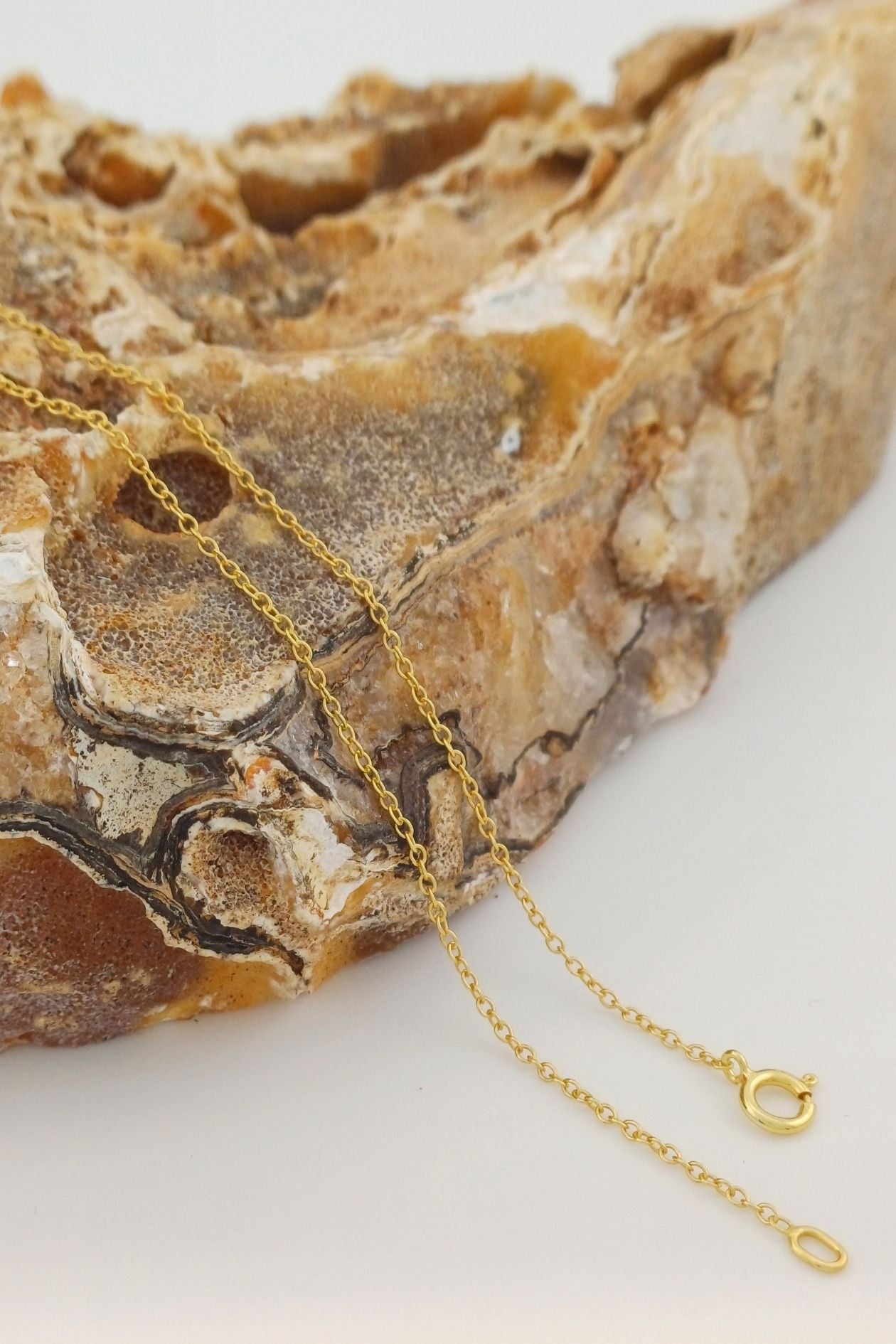 anker ketting gold plated 45cm