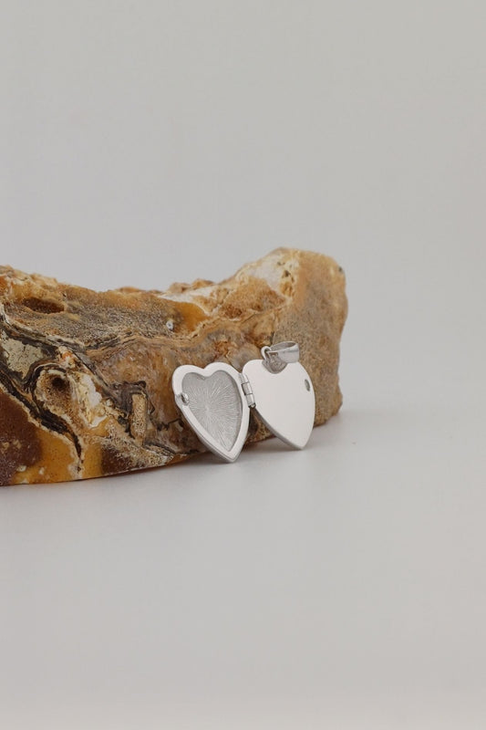 as medaillon zilver hart