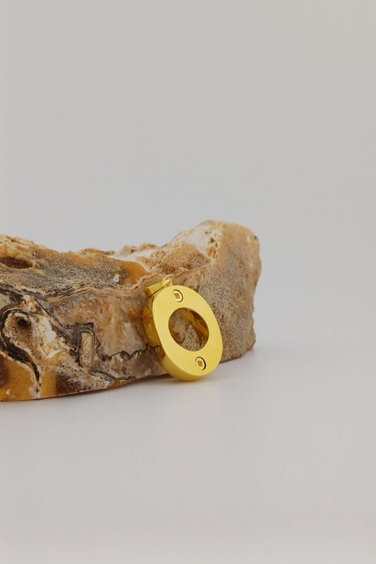 ashanger gold plated infinity met dubbele askamer