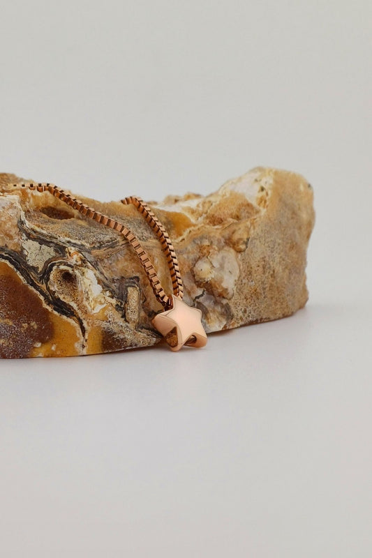 ashanger sterretje rosegoudkleurig