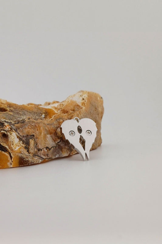 ashanger zilver angel wings met dubbele askamer