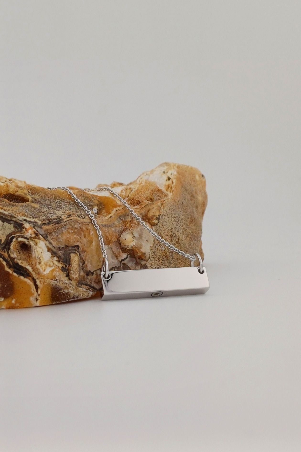 asketting bar zilver