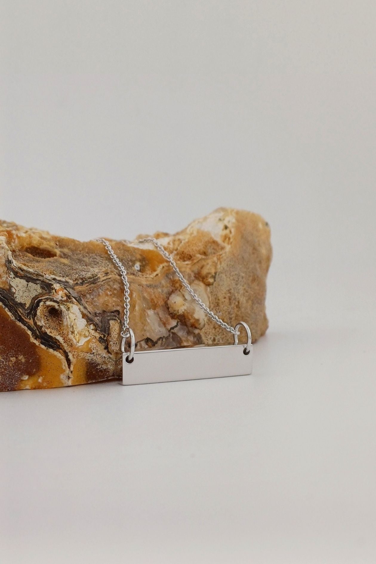 asketting bar zilver