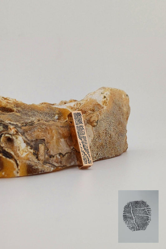 bar ashanger met vingerafdruk rosegoudkleurig