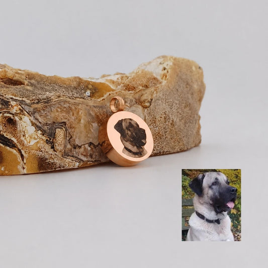 foto ashanger rond rosegoudkleurig