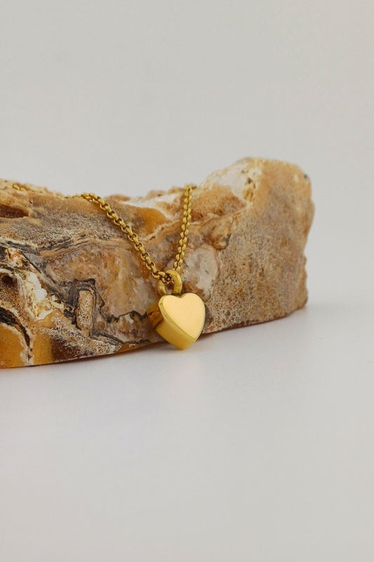 hart ashangertje goudkleurig