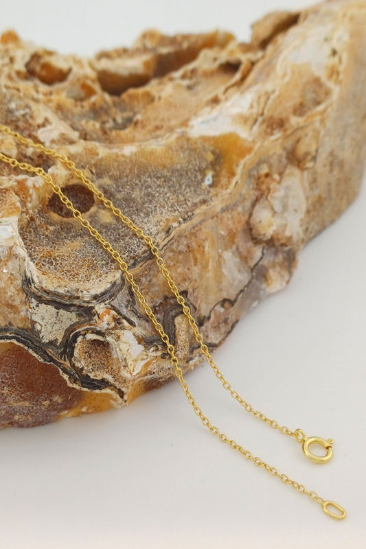anker ketting gold plated 45cm