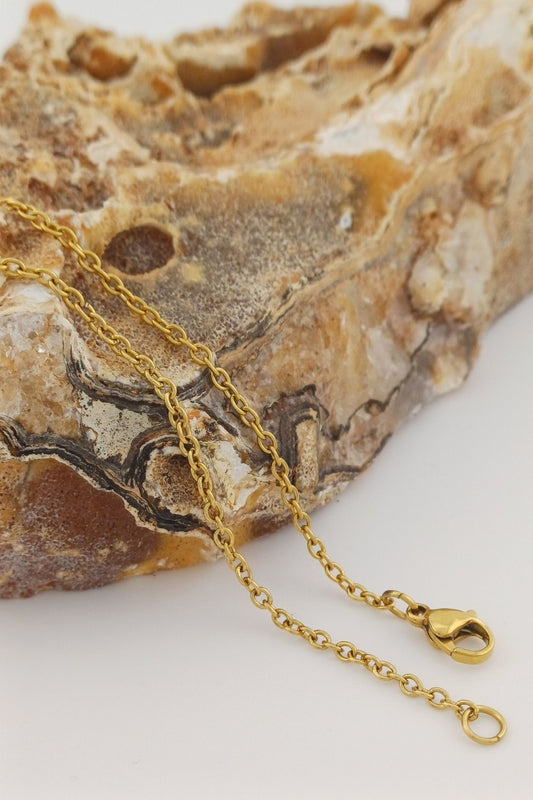 anker ketting rvs goudkleurig