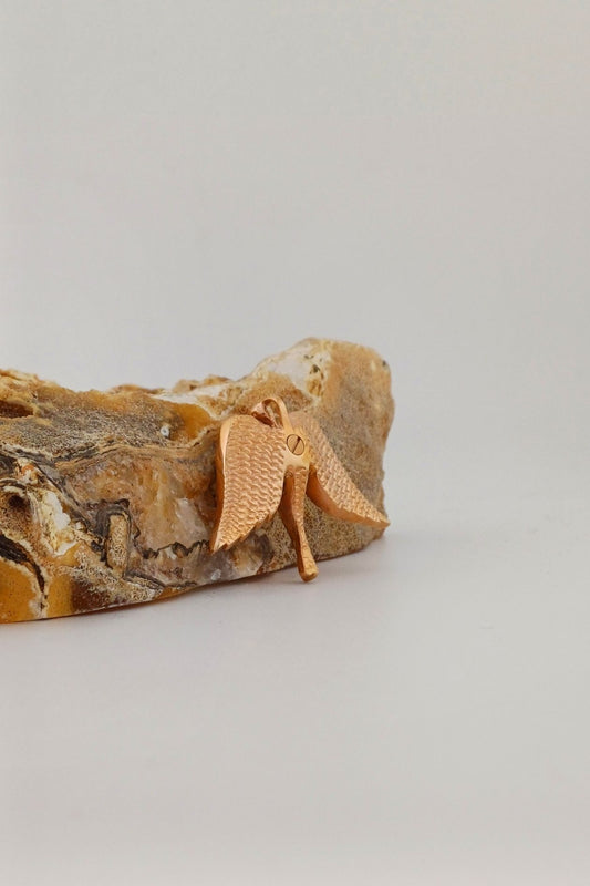 ashanger engel rosegoudkleurig