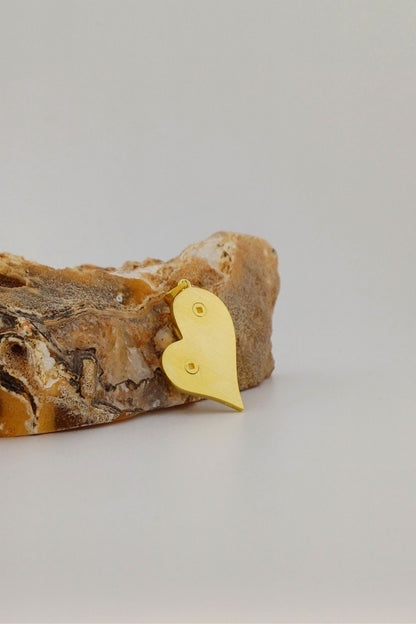 ashanger gold plated huilend hart met dubbele askamer