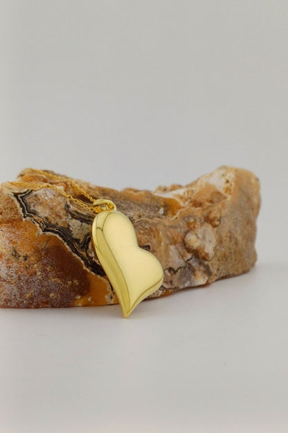 ashanger gold plated huilend hart met dubbele askamer