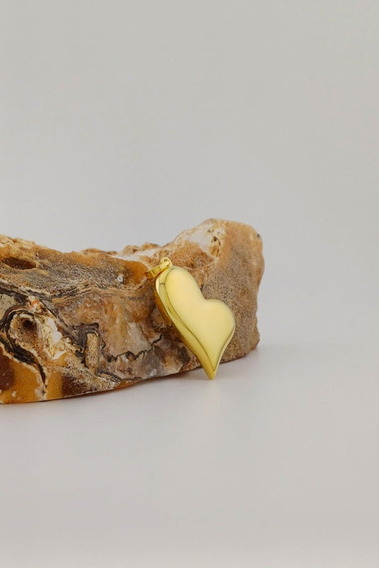 ashanger gold plated huilend hart met dubbele askamer
