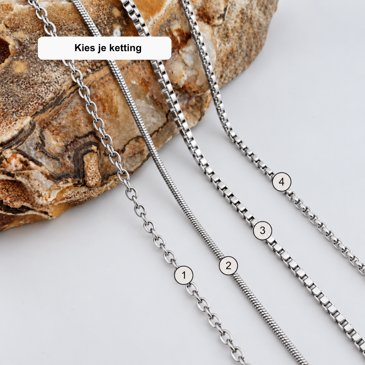 ashanger ketting zilver