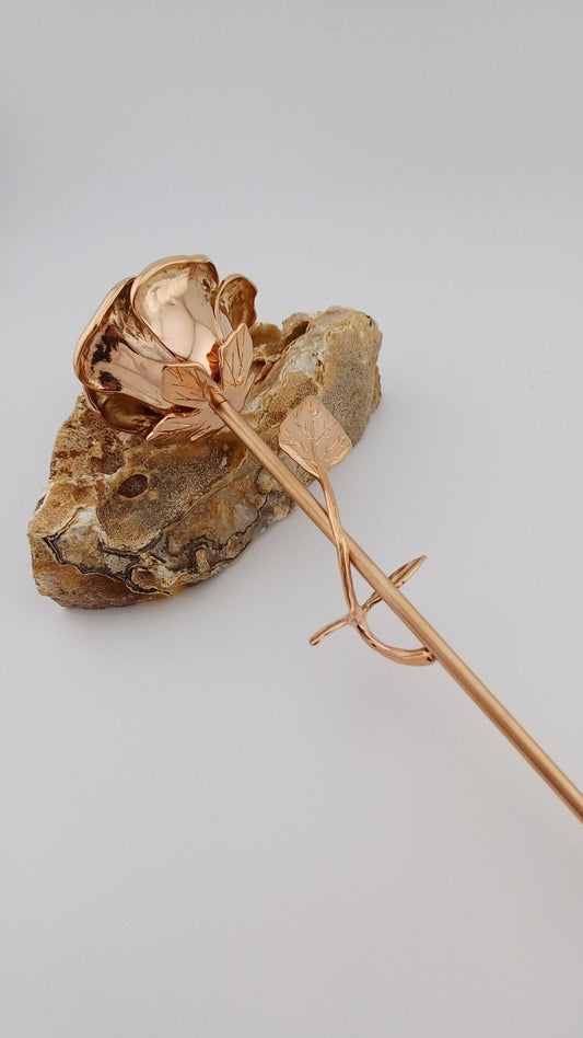 Asroos Rosegoudkleurig mini urn