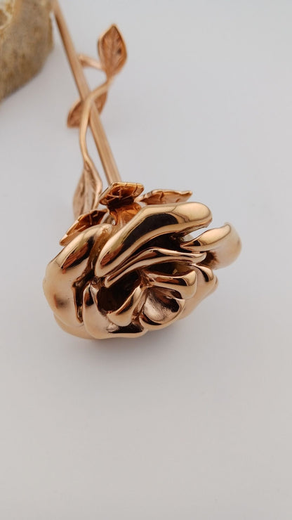 Roos mini urn in rosegoudkleur