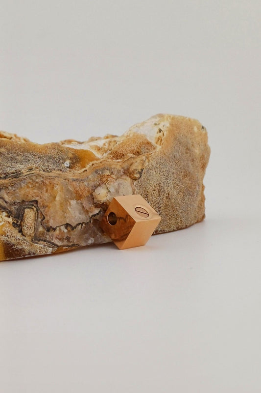 cube ashanger rosegoudkleurig