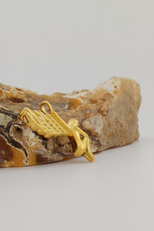 engel ashanger goudkleurig