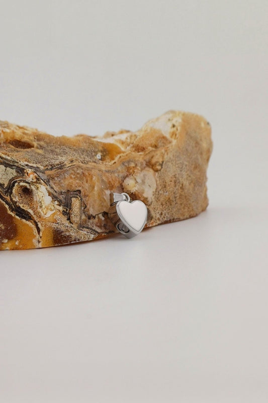 glazen hart ashangertje rvs