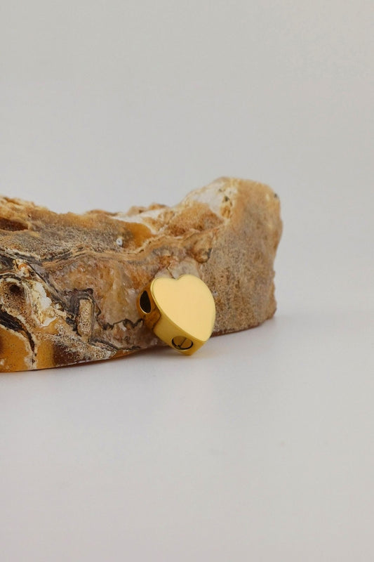 goudkleurige ashanger hart