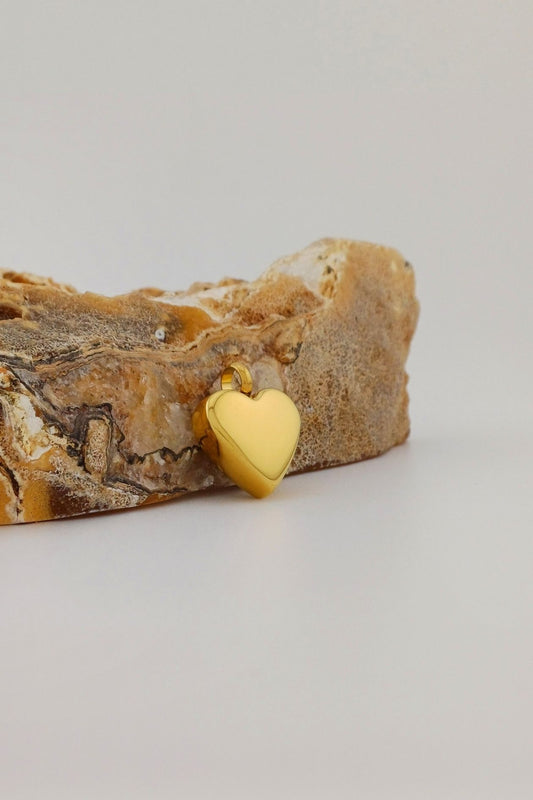 goudkleurige hart ashanger