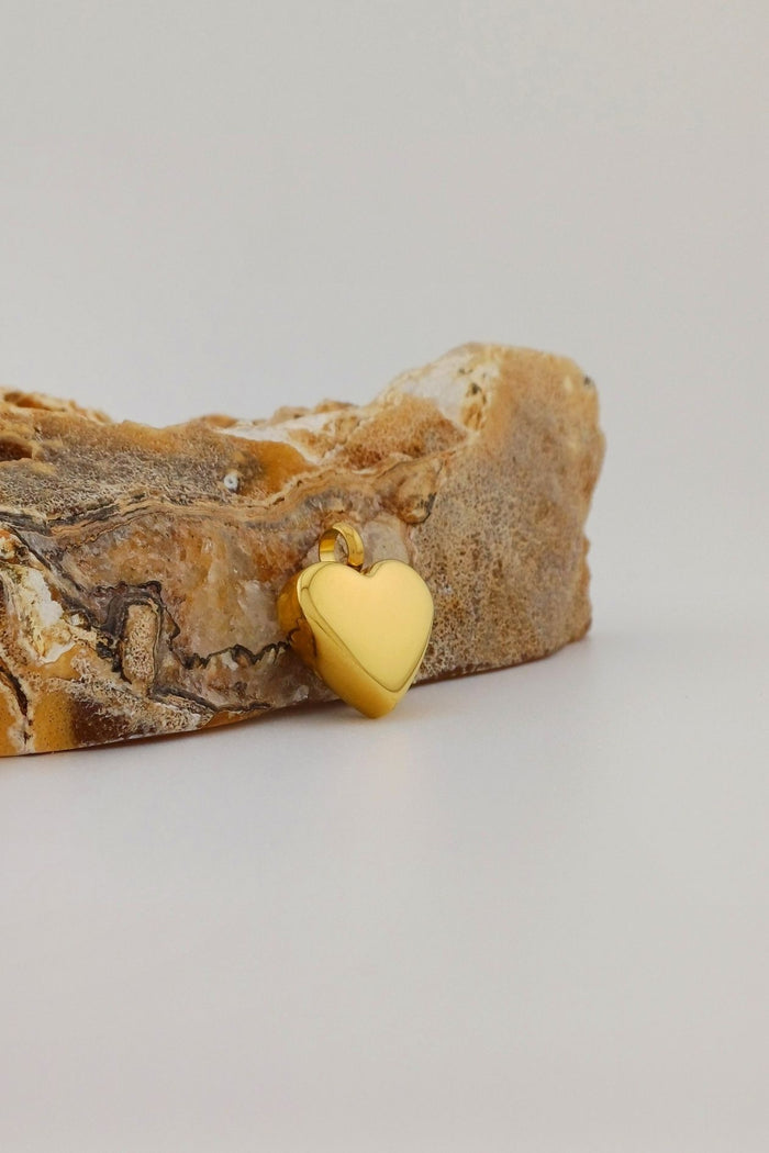 goudkleurige hart ashanger