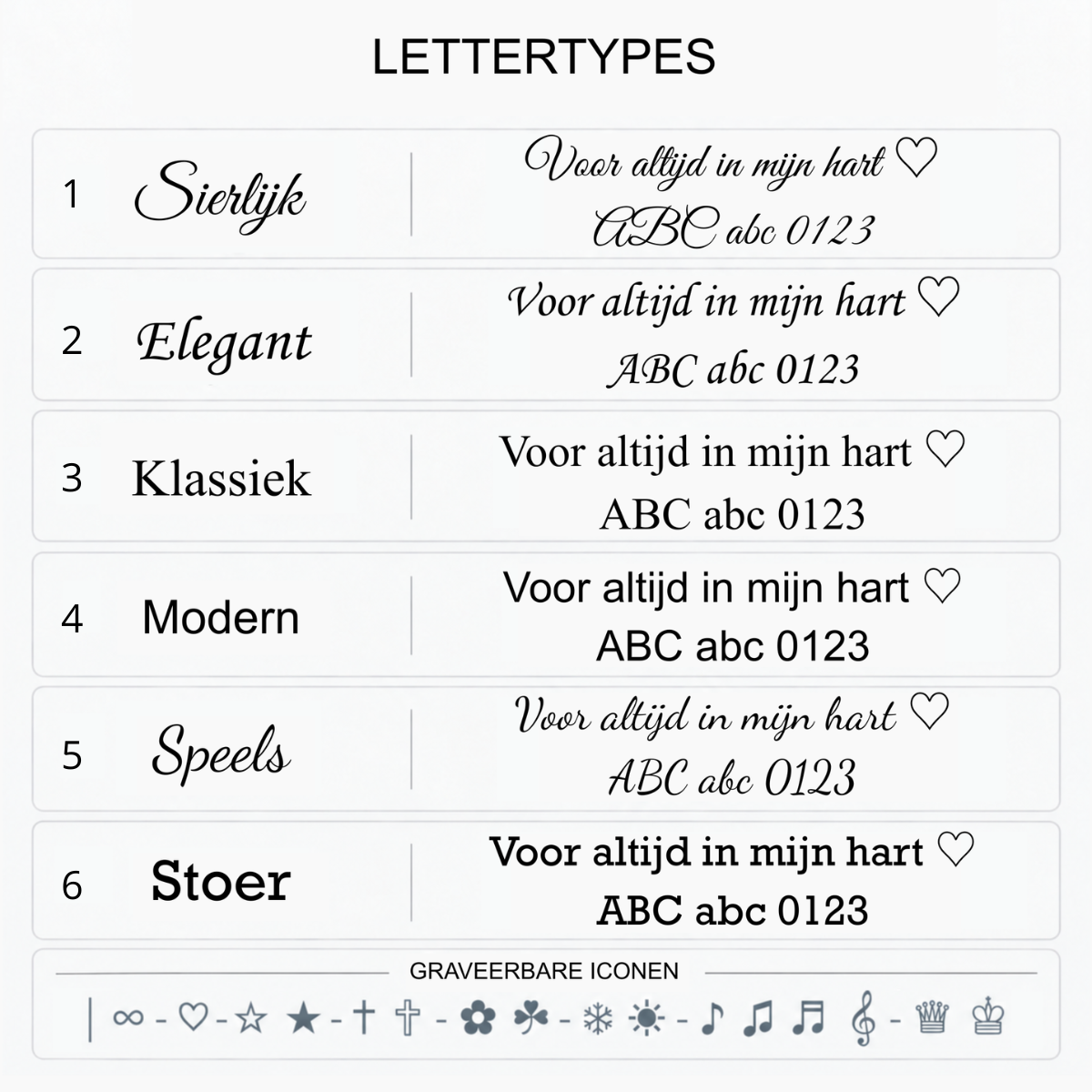 graveer lettertypes ashangertje