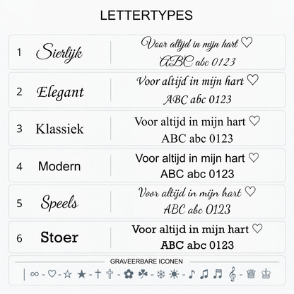 graveer lettertypes ashangertje