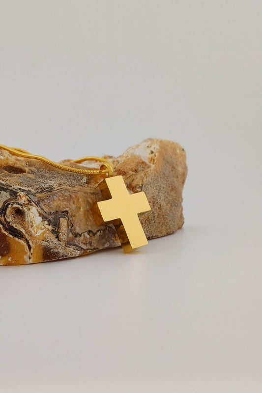 kruis ashanger goudkleurig