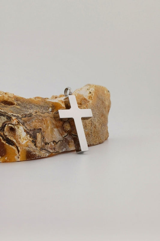 kruis ashanger met hart rvs