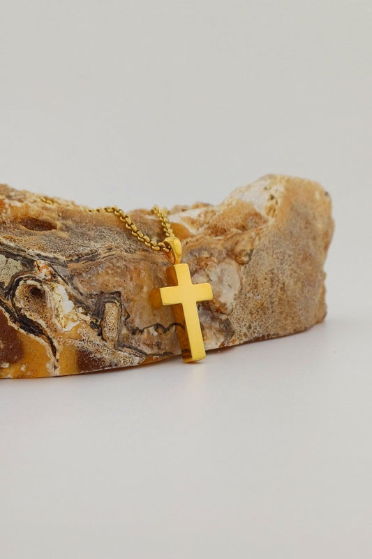 kruis ashangertje goudkleurig