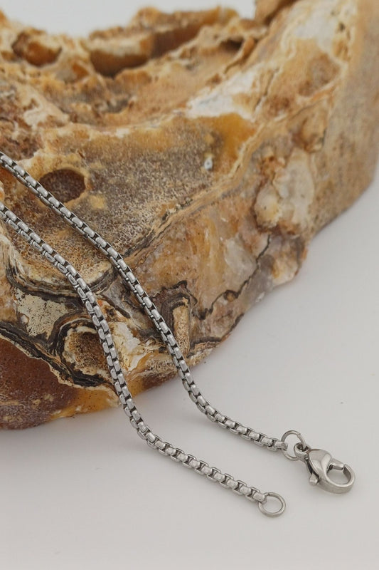 ronde box ketting rvs