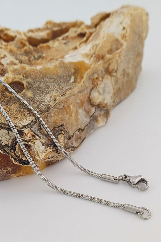 slangen collier rvs 57cm