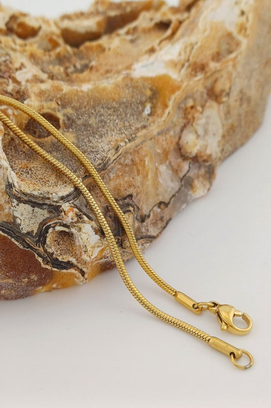 Slangenketting RVS Goudkleurig