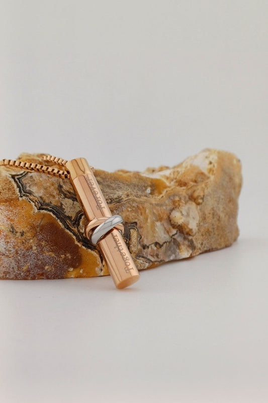 titanium askoker together forever rosegoudkleurig