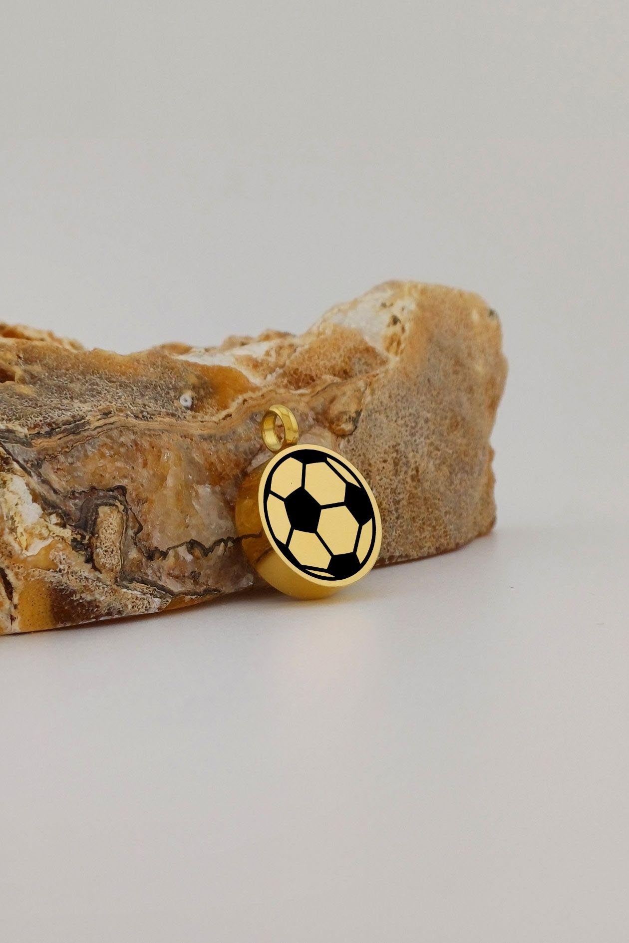 Voetbal Ashanger Rond Goudkleurig