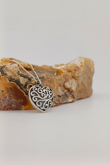 zilveren ashanger enchanted heart