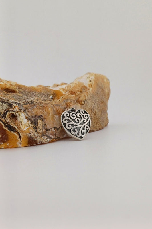 zilveren ashanger enchanted heart