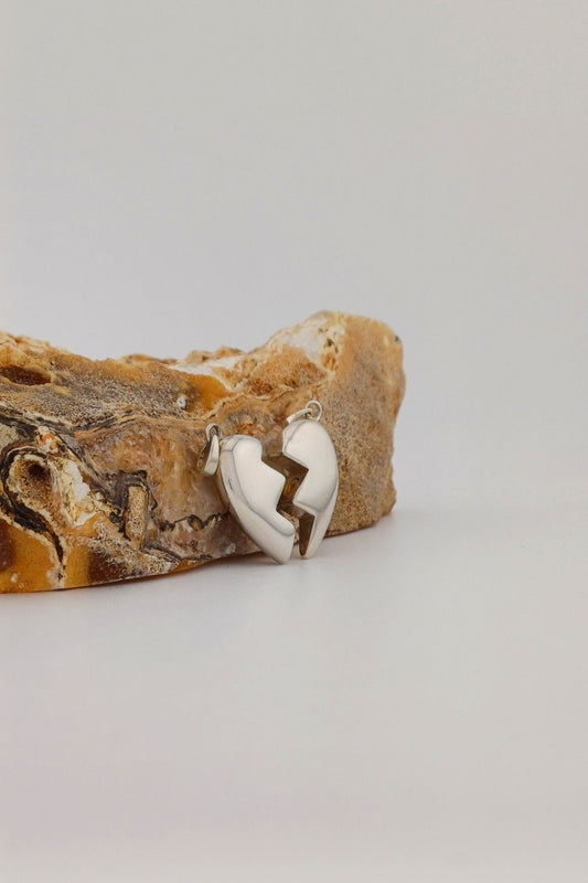 zilveren ashanger gebroken hart