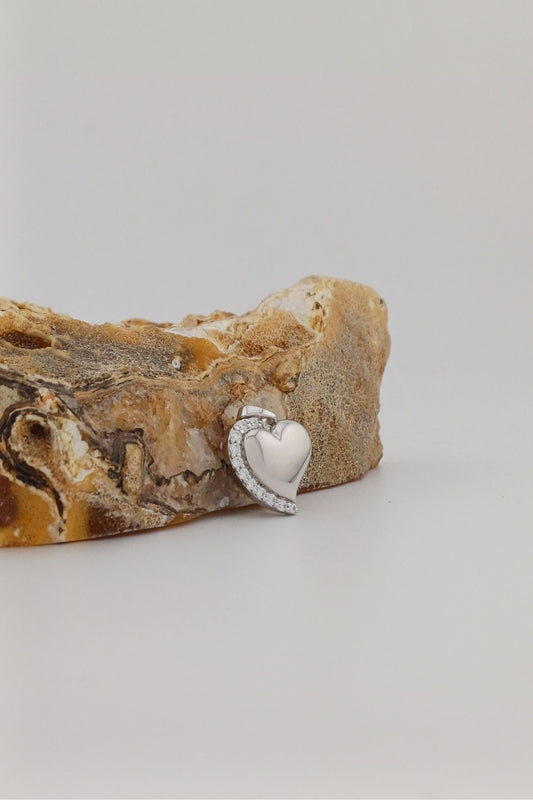 ashanger zilver stralend hart